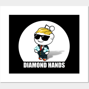 Reddit Wallstreetbets WSB Diamond Hands Day Trader Stock Market Options Posters and Art